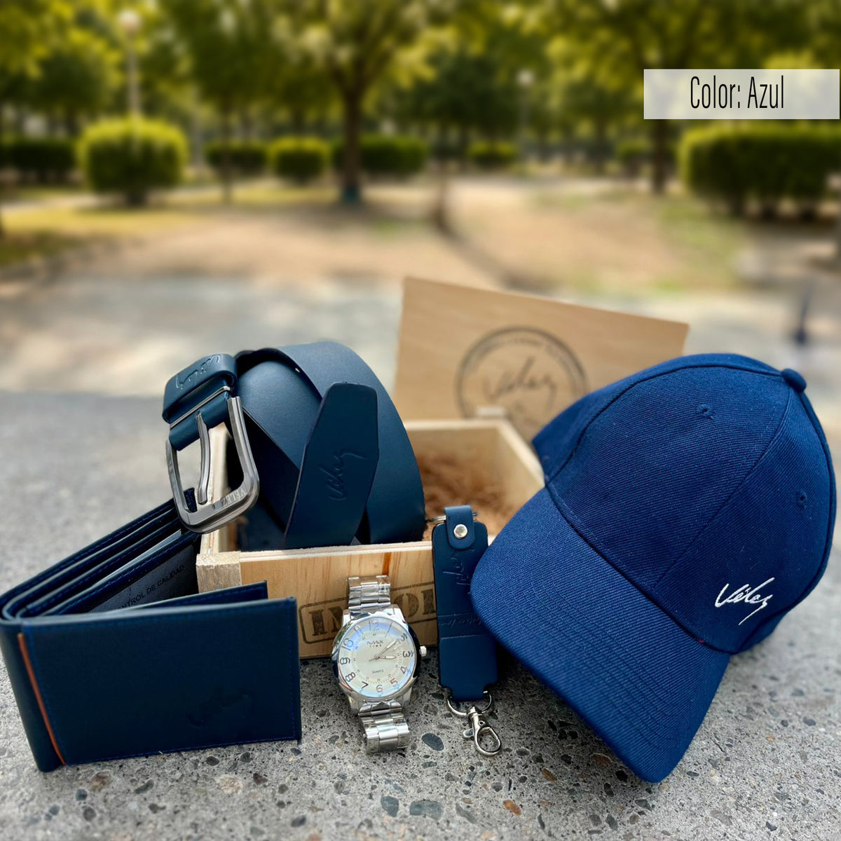 El combo perfecto para el hombre + regalo llavero en cuero genuino