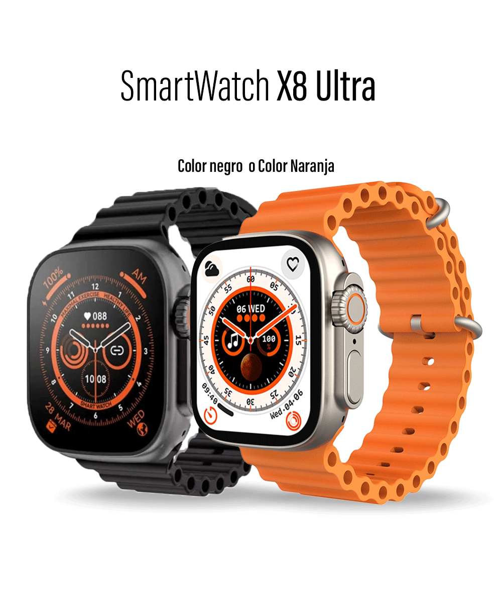 Reloj Smartwatch Ultra  8 accesorios X8