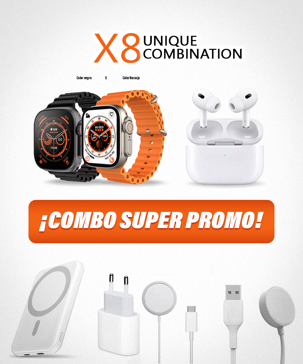Reloj Smartwatch Ultra  8 accesorios X8